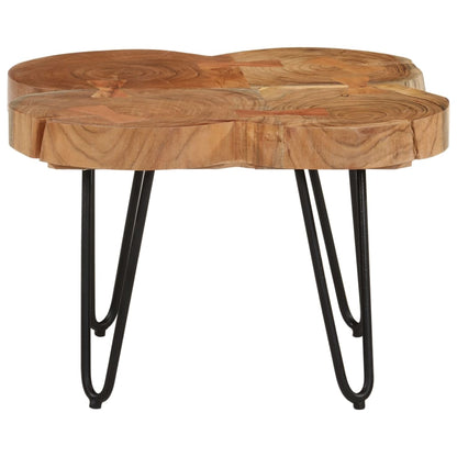 Coffee Table 14.2" 4 Trunks Solid Wood Acacia