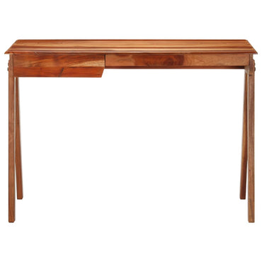 Writing Desk with Drawer 110x50x77 cm Solid Wood Acacia