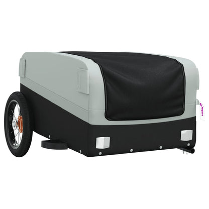 Bike Trailer Black and Grey 30 kg Iron