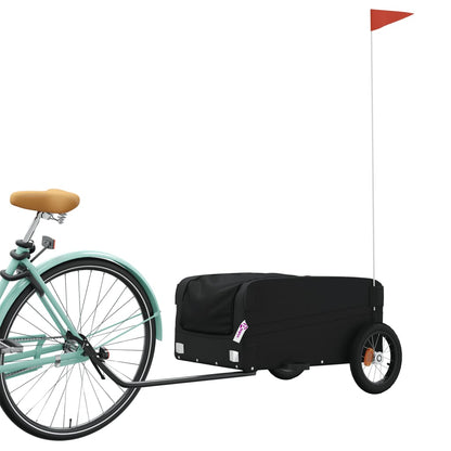 Bike Trailer Black 30 kg Iron