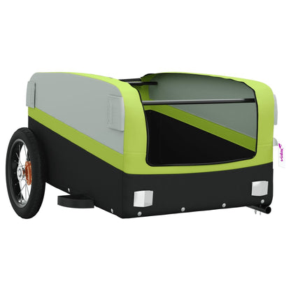 Bike Trailer Black and Green 30 kg Iron