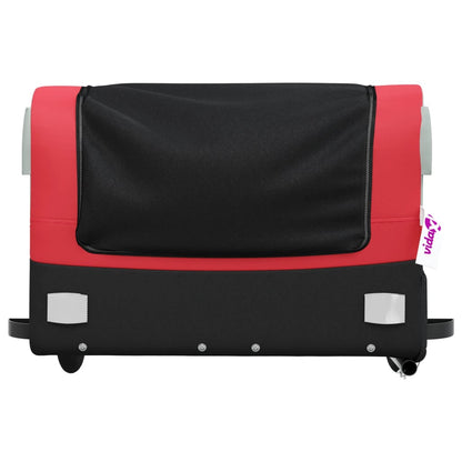 Bike Trailer Black and Red 45 kg Iron