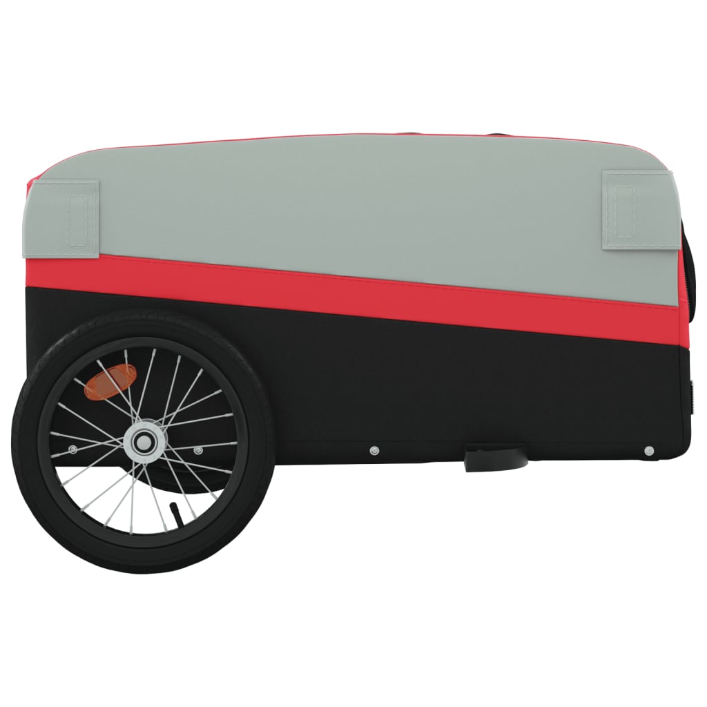 Bike Trailer Black and Red 45 kg Iron