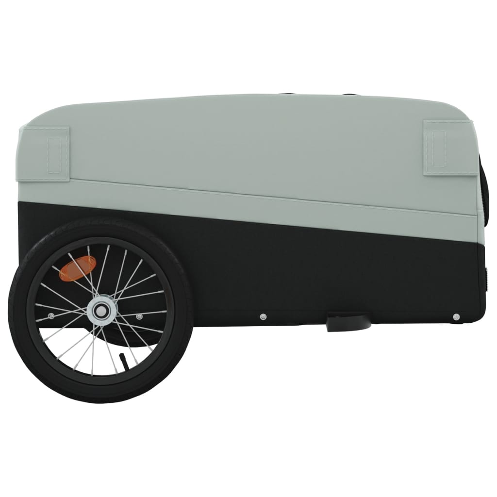 Bike Trailer Black and Grey 45 kg Iron