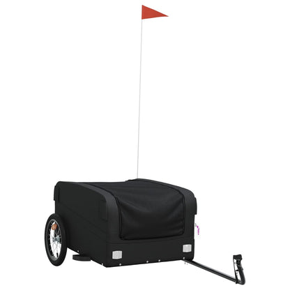 Bike Trailer Black 45 kg Iron