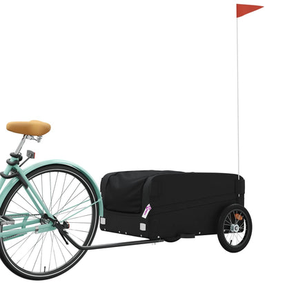 Bike Trailer Black 45 kg Iron