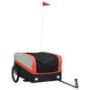 Bike Trailer Black and Orange 99.2 lb Iron
