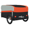Bike Trailer Black and Orange 99.2 lb Iron