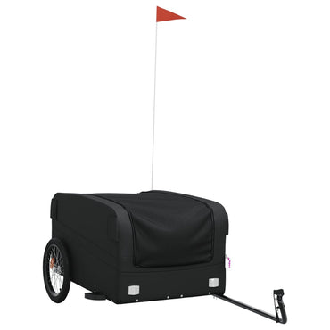 Bike Trailer Black 45 kg Iron