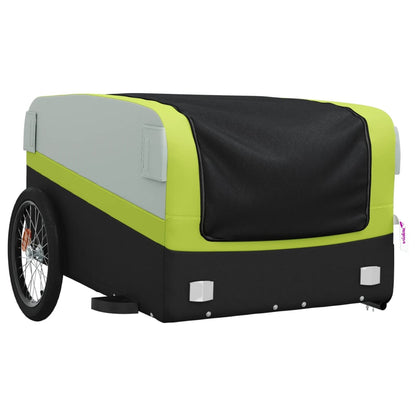 Bike Trailer Black and Green 45 kg Iron