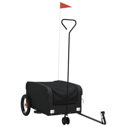 Bike Trailer Black 30 kg Iron