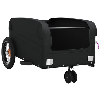 Bike Trailer Black 30 kg Iron