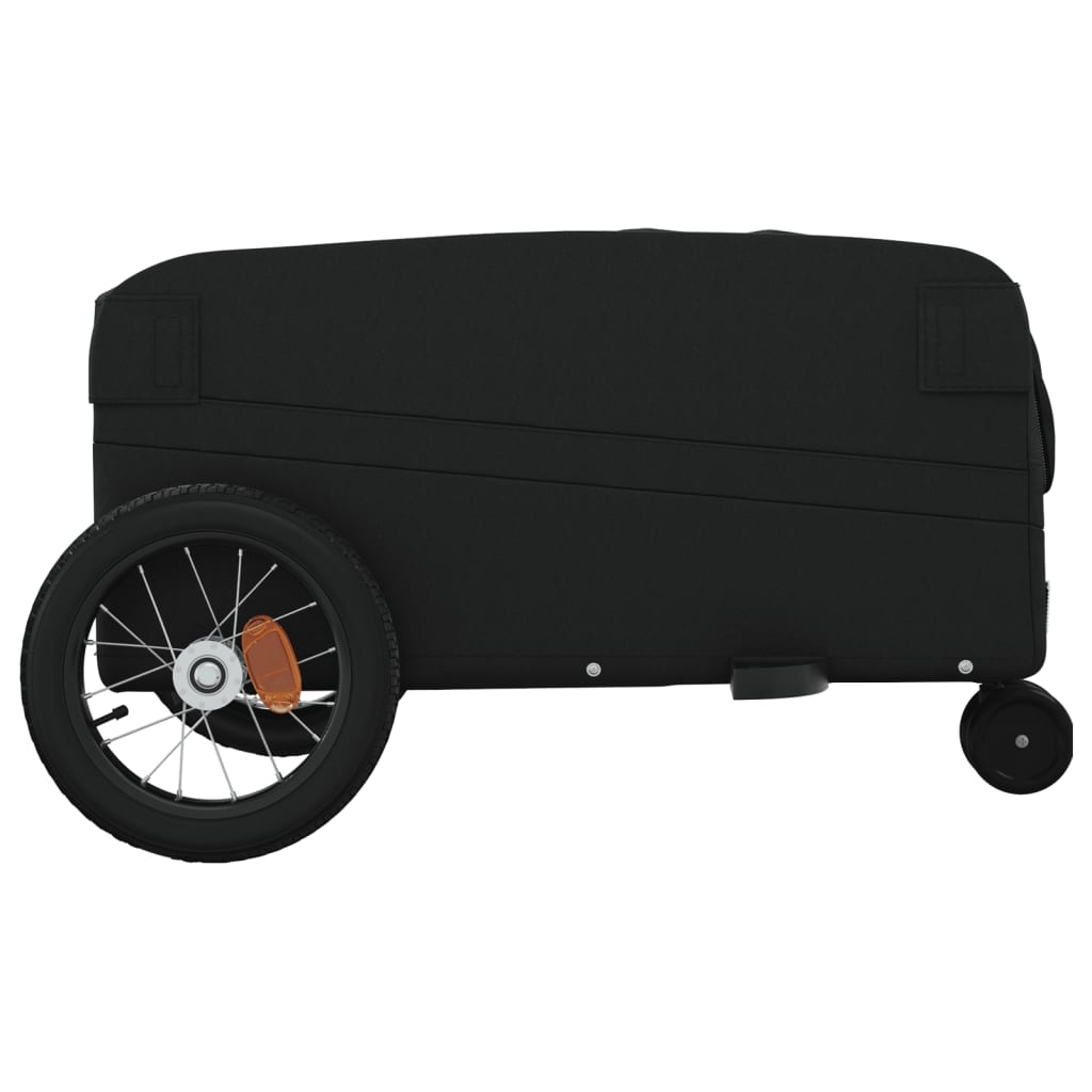 Bike Trailer Black 30 kg Iron