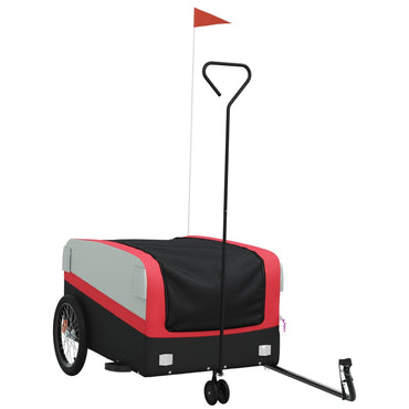 Bike Trailer Black and Red 45 kg Iron