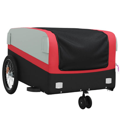 Bike Trailer Black and Red 45 kg Iron