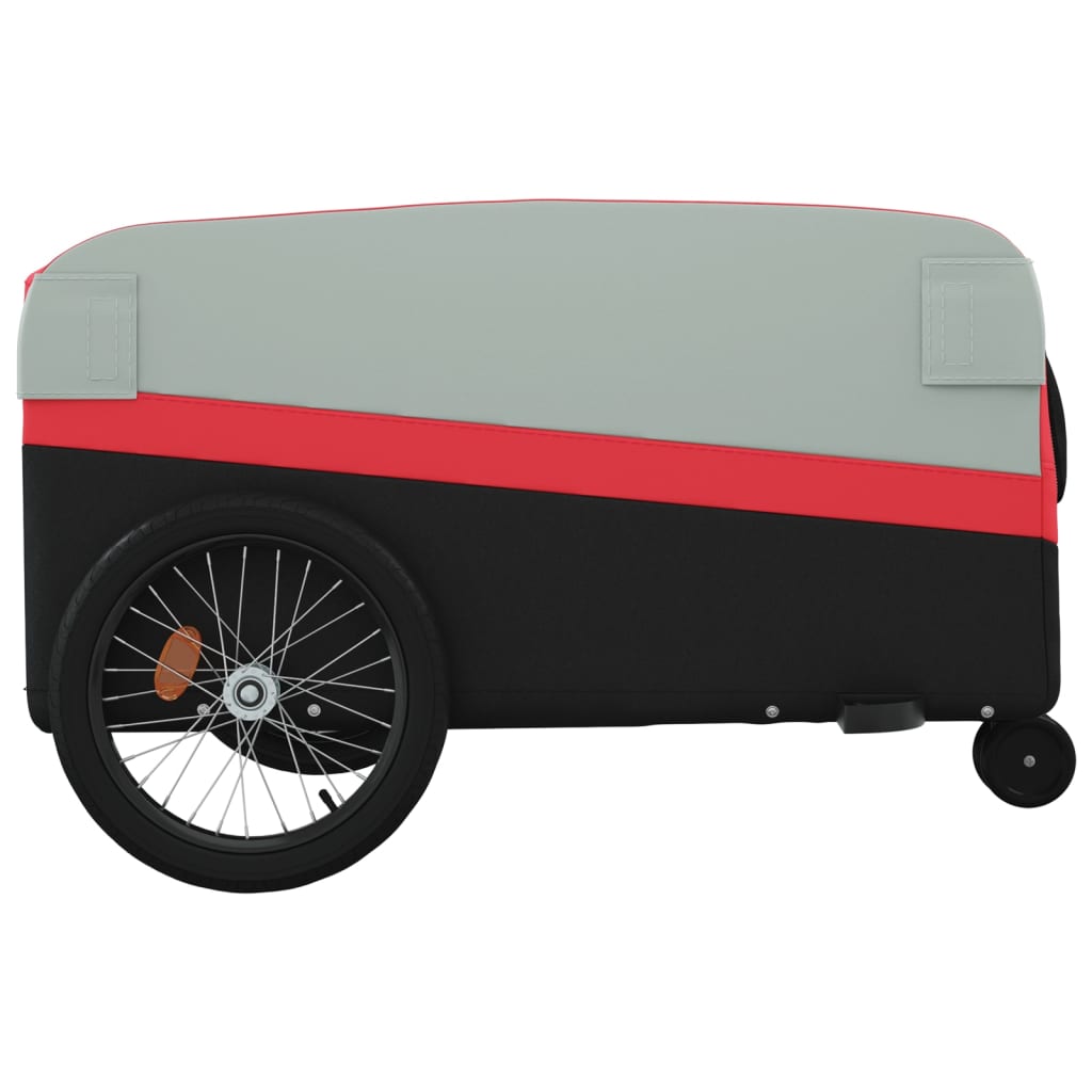 Bike Trailer Black and Red 45 kg Iron