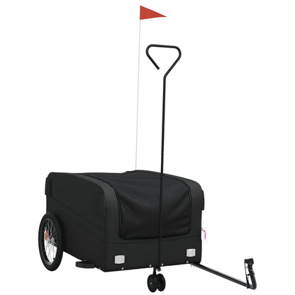 Bike Trailer Black 45 kg Iron