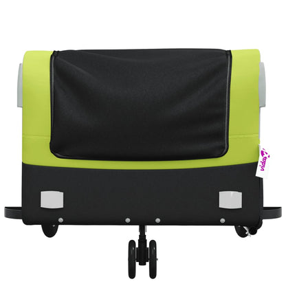 Bike Trailer Black and Green 45 kg Iron