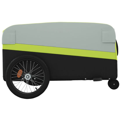 Bike Trailer Black and Green 45 kg Iron