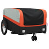 Bike Trailer Black and Orange 99.2 lb Iron