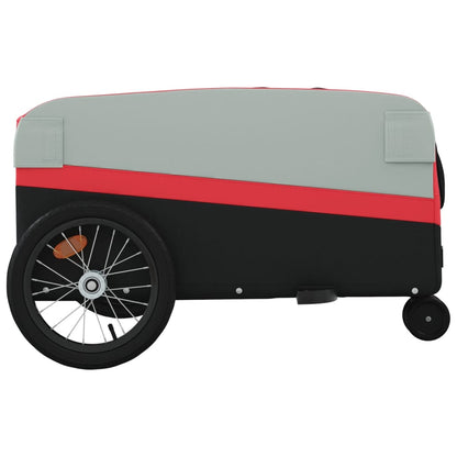 Bike Trailer Black and Red 45 kg Iron