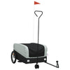 Bike Trailer Black and Gray 99.2 lb Iron