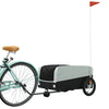 Bike Trailer Black and Gray 99.2 lb Iron