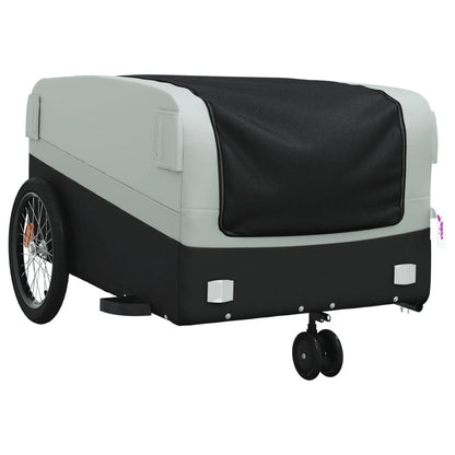 Bike Trailer Black and Grey 45 kg Iron