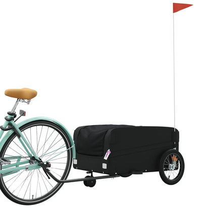 Bike Trailer Black 45 kg Iron