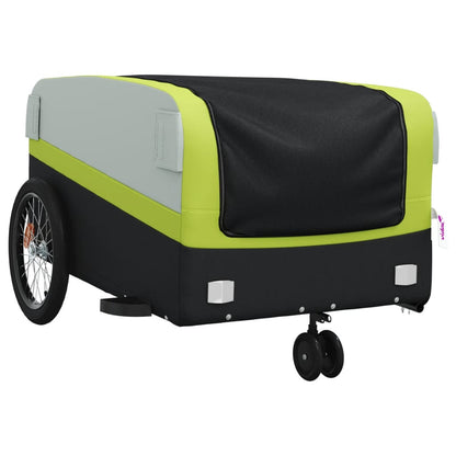 Bike Trailer Black and Green 45 kg Iron