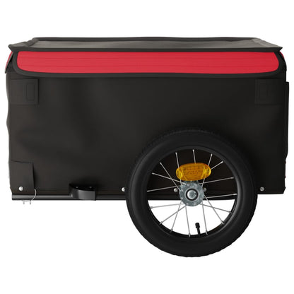 Bike Trailer Black and Red 30 kg Iron