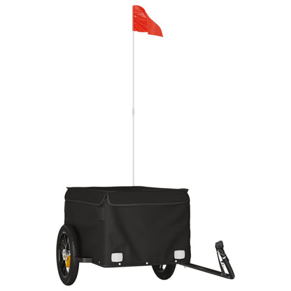 Bike Trailer Black 30 kg Iron