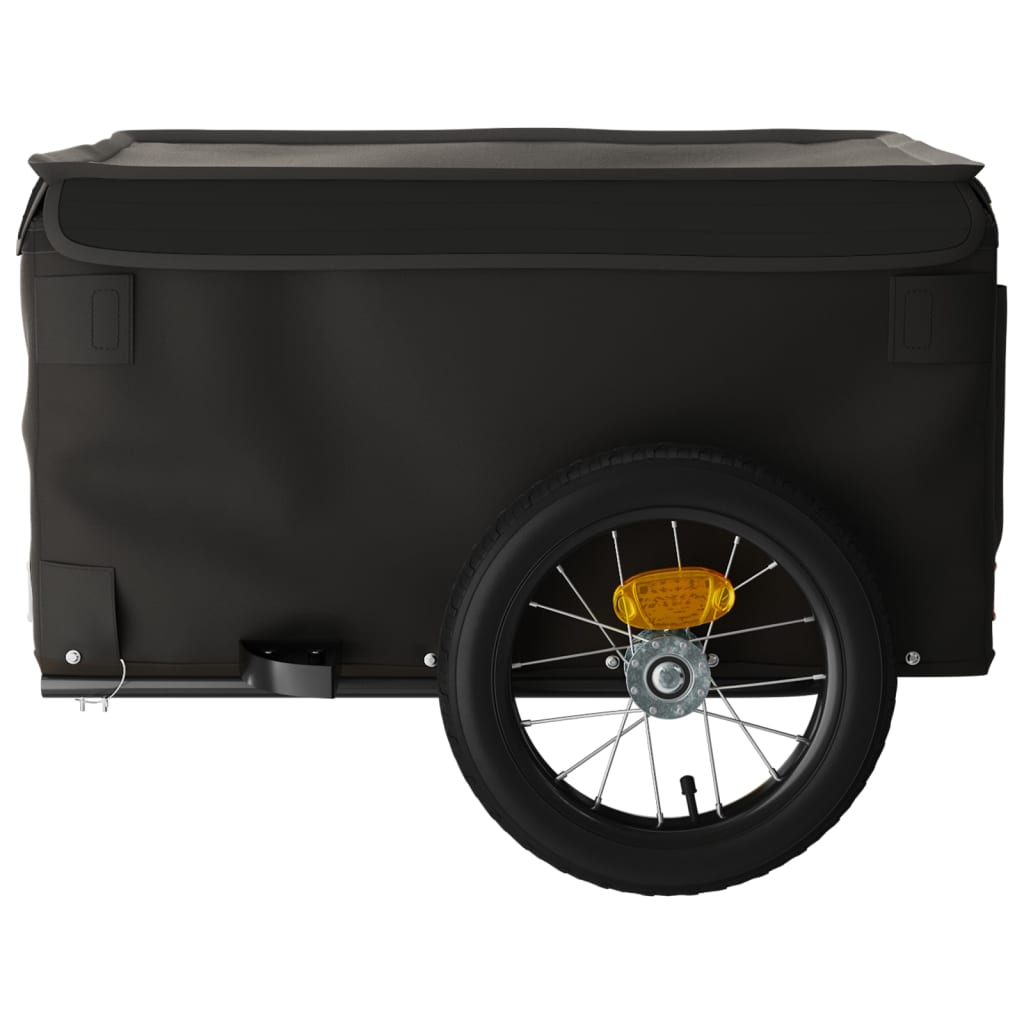 Bike Trailer Black 30 kg Iron