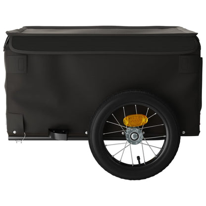 Bike Trailer Black 30 kg Iron