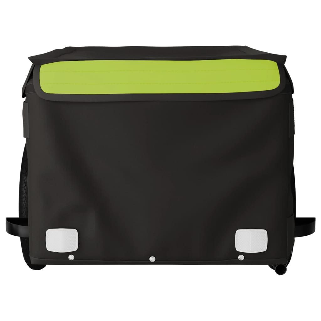 Bike Trailer Black and Green 30 kg Iron