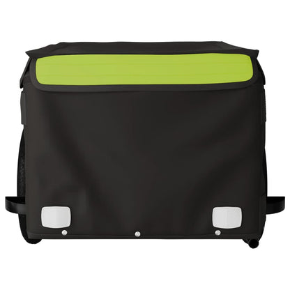 Bike Trailer Black and Green 30 kg Iron