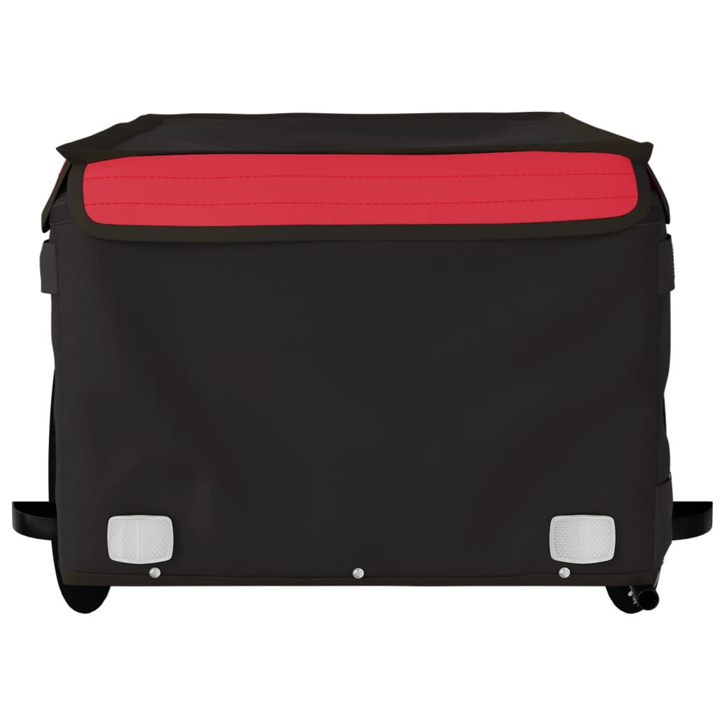 Bike Trailer Black and Red 45 kg Iron