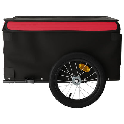 Bike Trailer Black and Red 45 kg Iron