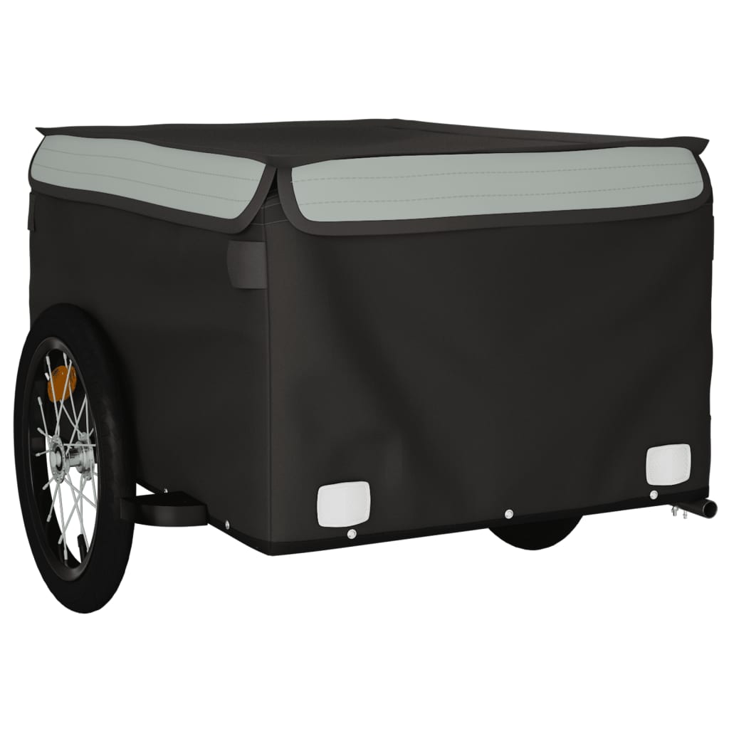 Bike Trailer Black and Grey 45 kg Iron