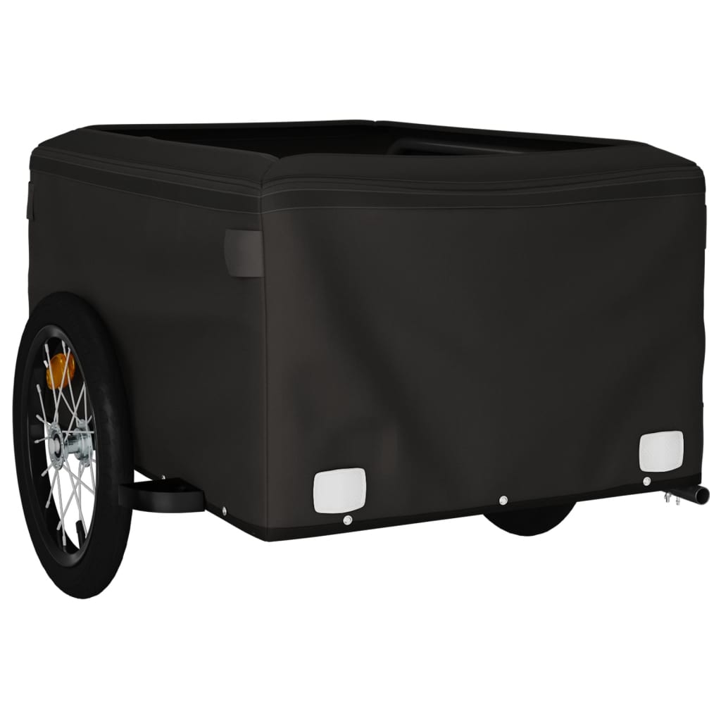 Bike Trailer Black and Grey 45 kg Iron