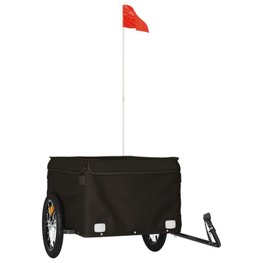 Bike Trailer Black 45 kg Iron