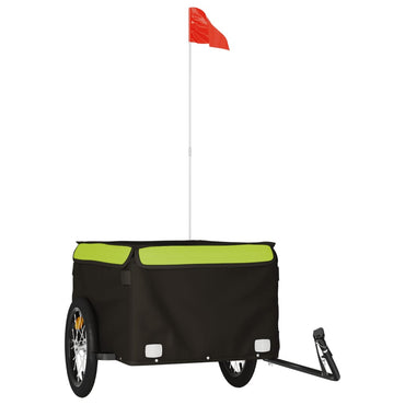 Bike Trailer Black and Green 45 kg Iron