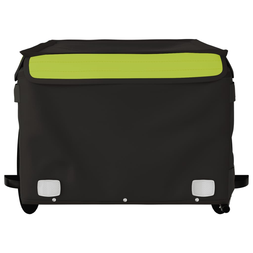 Bike Trailer Black and Green 45 kg Iron