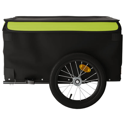 Bike Trailer Black and Green 45 kg Iron