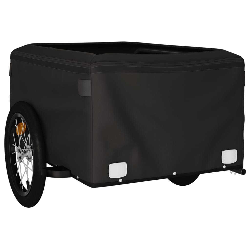 Bike Trailer Black and Green 45 kg Iron