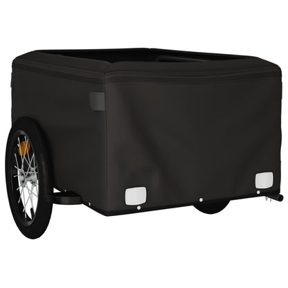 Bike Trailer Black and Green 45 kg Iron