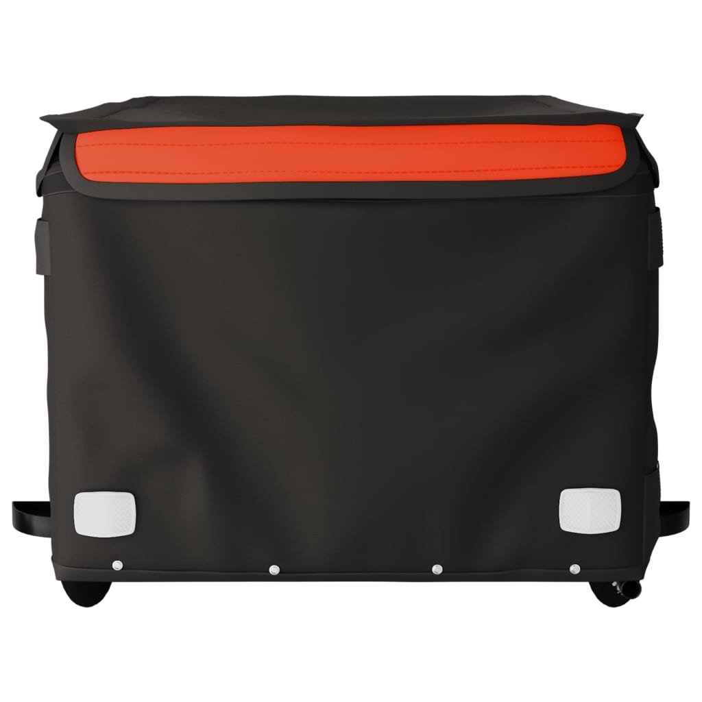 Bike Trailer Black and Orange 45 kg Iron