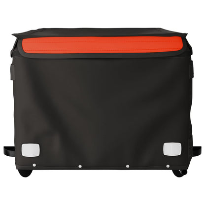 Bike Trailer Black and Orange 45 kg Iron