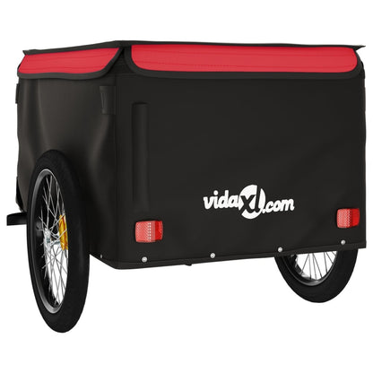 Bike Trailer Black and Red 45 kg Iron