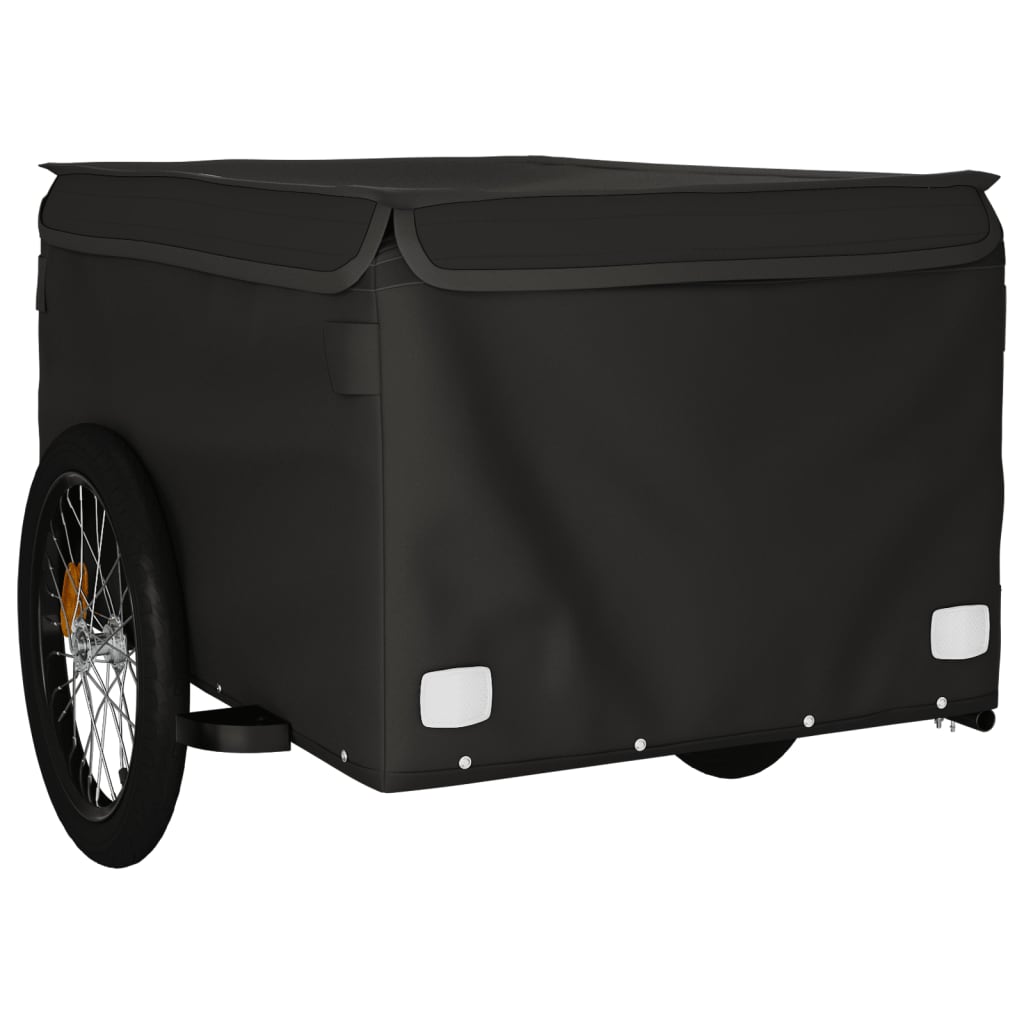 Bike Trailer Black 45 kg Iron